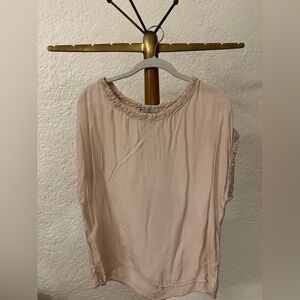 Chic Blush Silk Women's Blouse